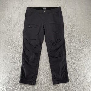 Marmot Hiking Pants Mens 38 Black Stretch Quick Dry Zip Pocket Travel Trail